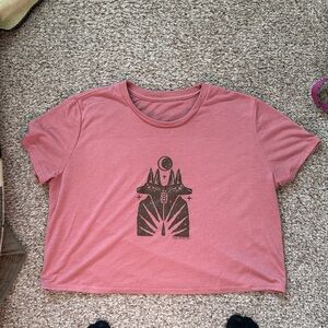 Boho Bella Canvas Flowy Crop Tee